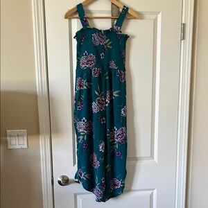 Art Class Teal Floral Kids One Piece
